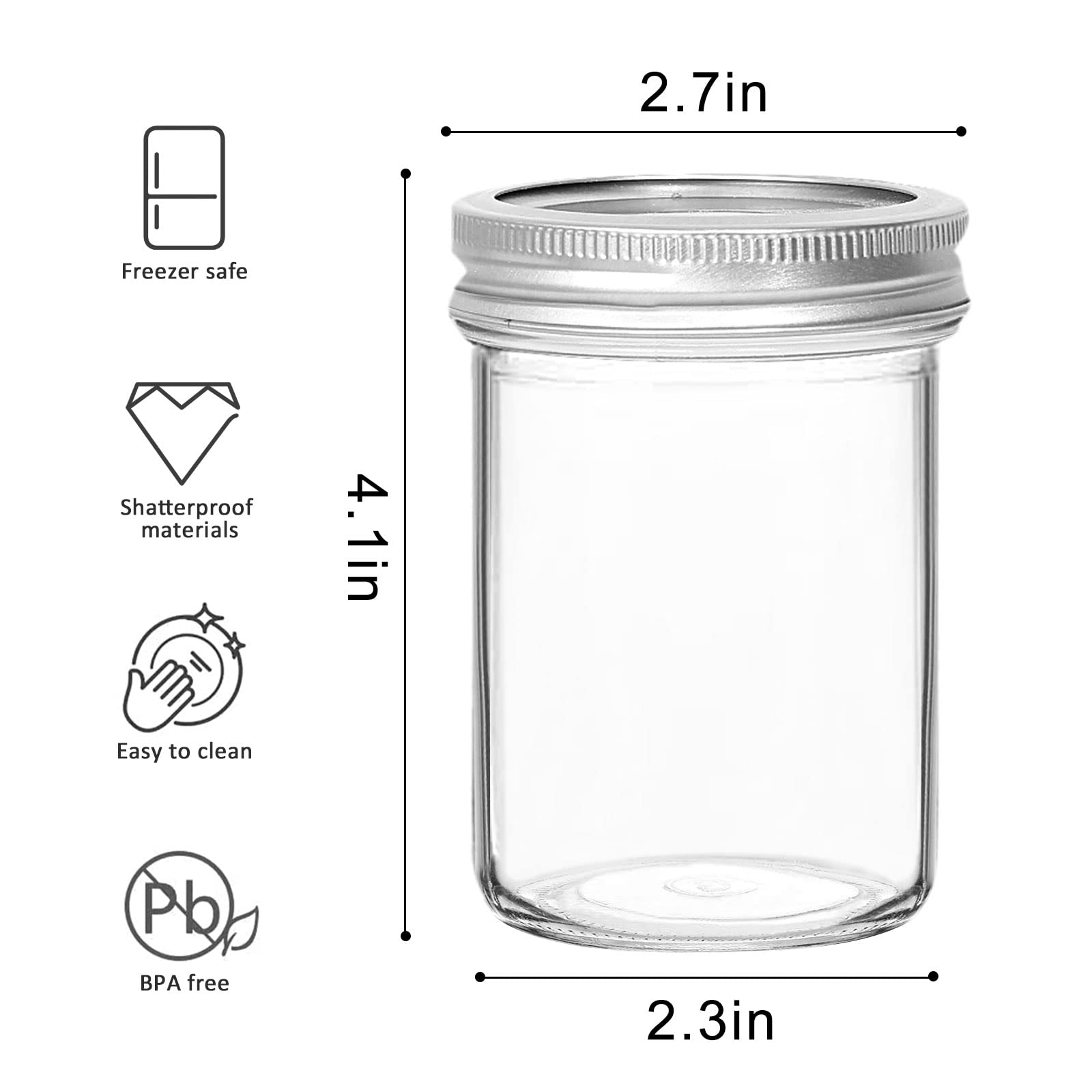 VERONES silver lid close-up showing airtight seal for freshness