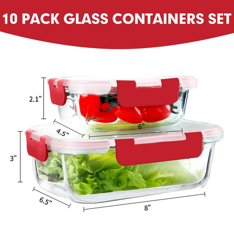 VERONES airtight locking lids prevent spills and keep leftovers fresh