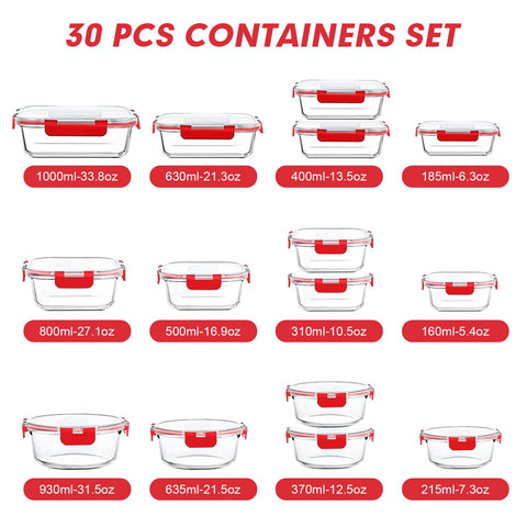 VERONES airtight snap-lock lids for leak-proof storage and easy transport.