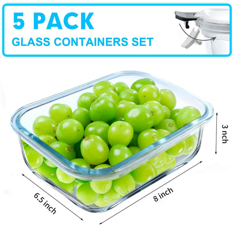 VERONES glass lid with locking seal prevents leaks in lunch bags.