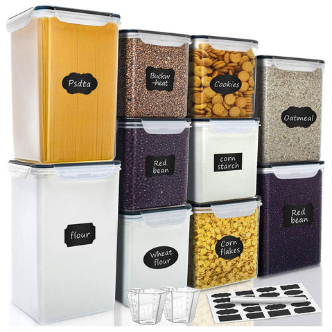 VERONES large airtight container 6.5L shown in a clear body for easy ingredient checks.