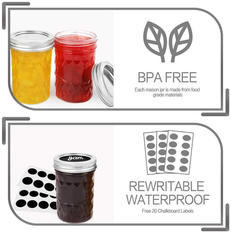 VERONES stackable 8oz jars saving pantry space