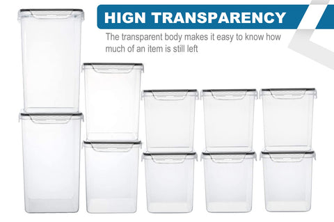 VERONES medium 2.5L container highlighting space-saving stackable design.
