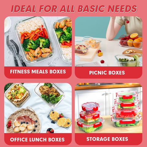 VERONES portable lunch containers ideal for work, gym, and picnics.