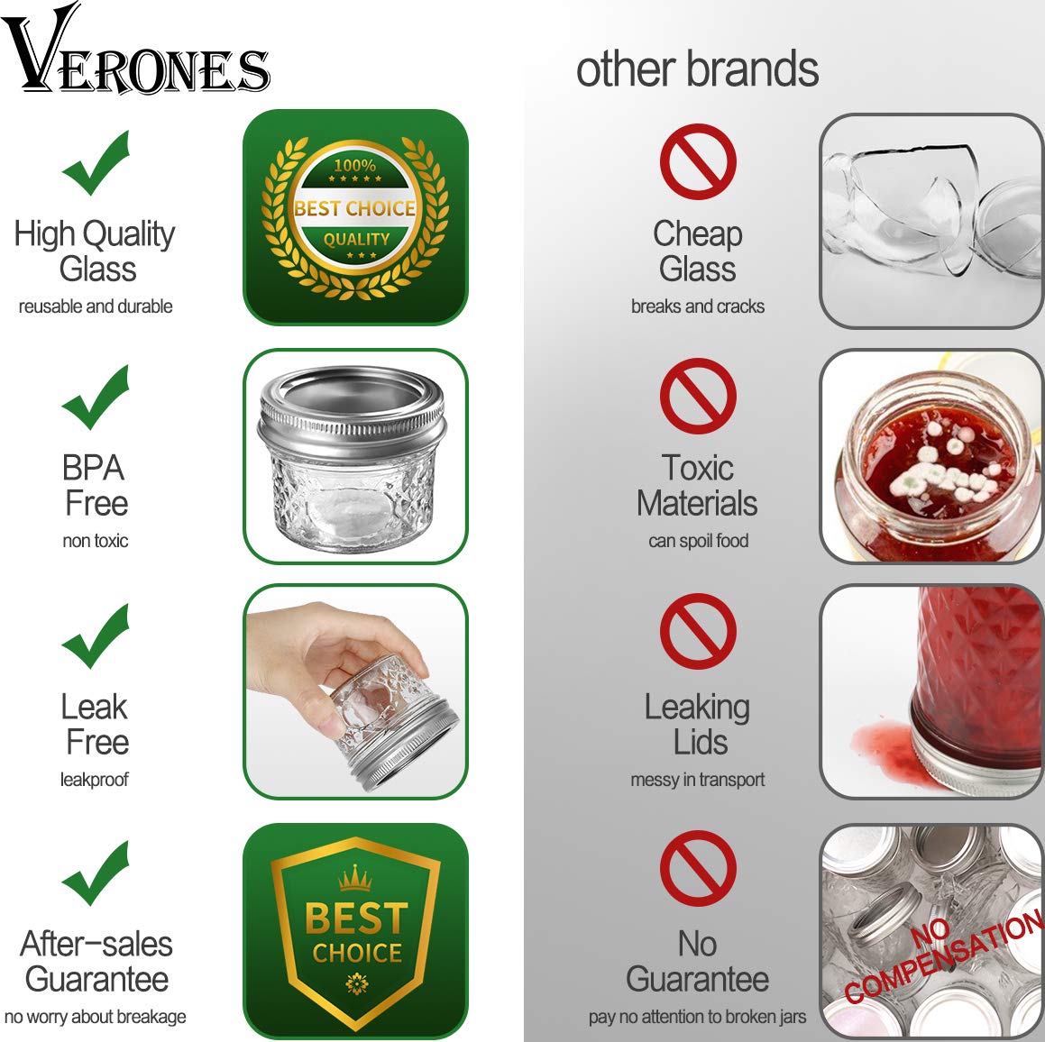 Versatile VERONES jars for spice jars or craft storage.