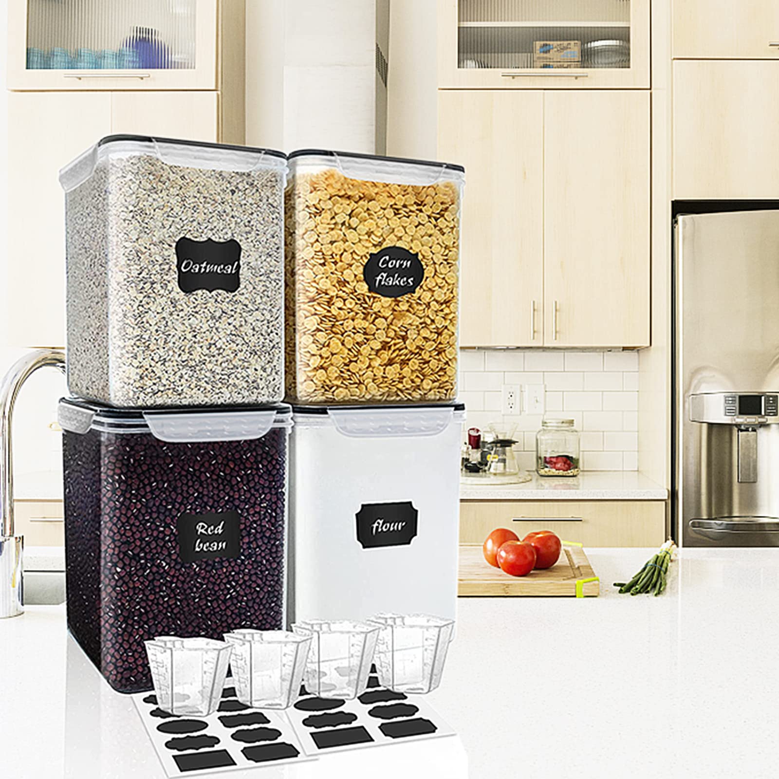 VERONES stackable design optimizes pantry space and accessibility.