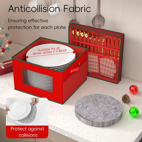VERONLY festive red and green styling adds cheer to storage.