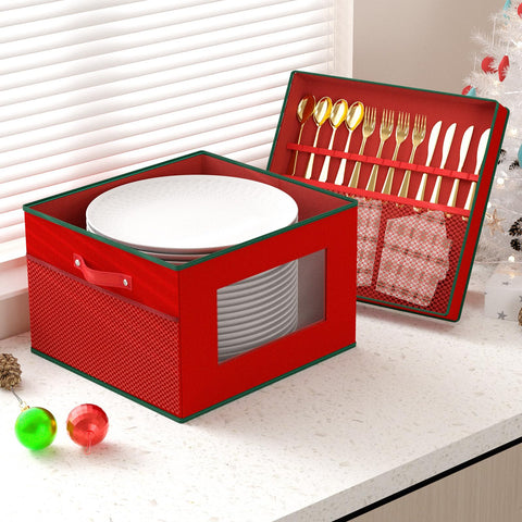 VERONLY stackable design saves cabinet space for china storage.