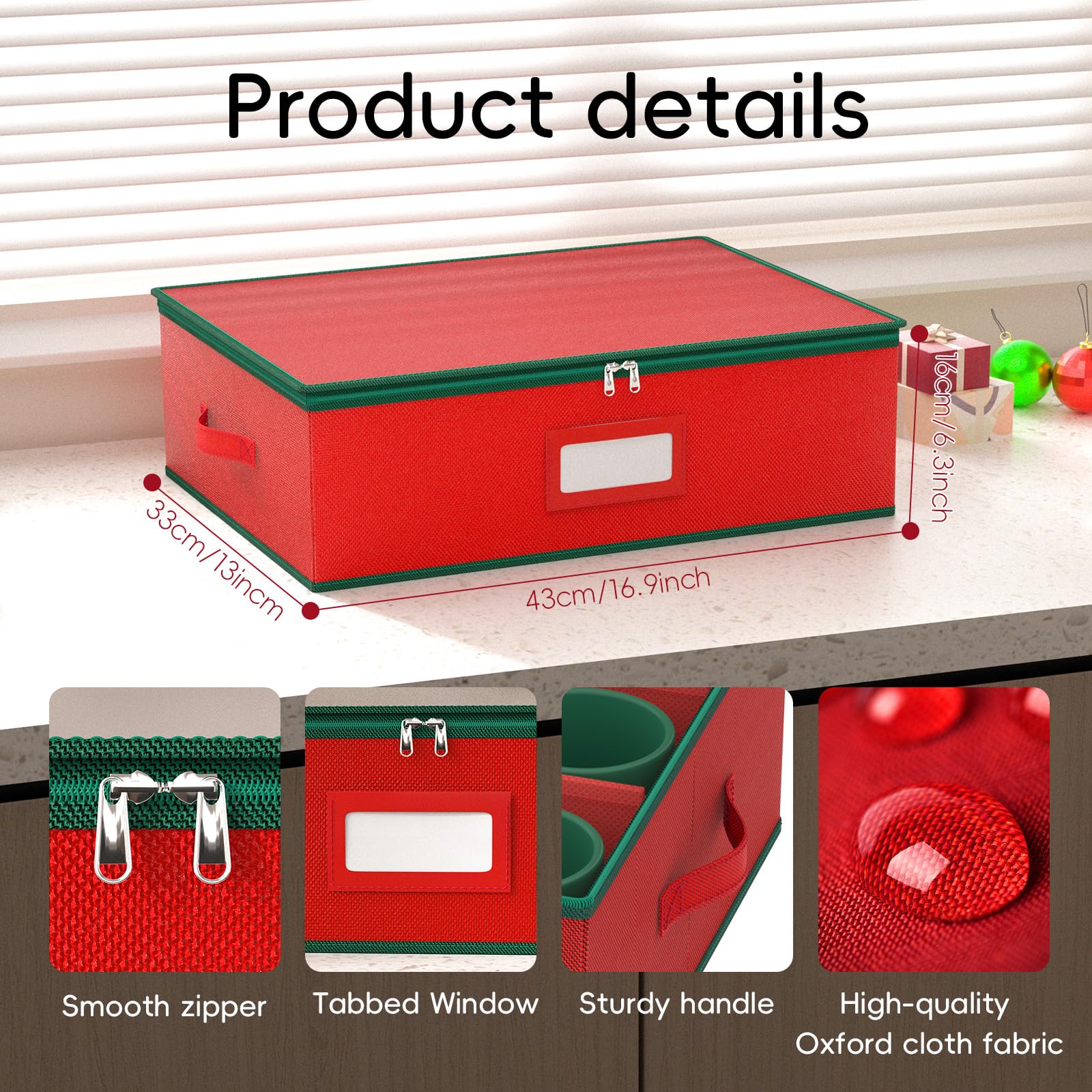 VERONLY mug storage box stackable design keeps cabinets organized during the holidays.