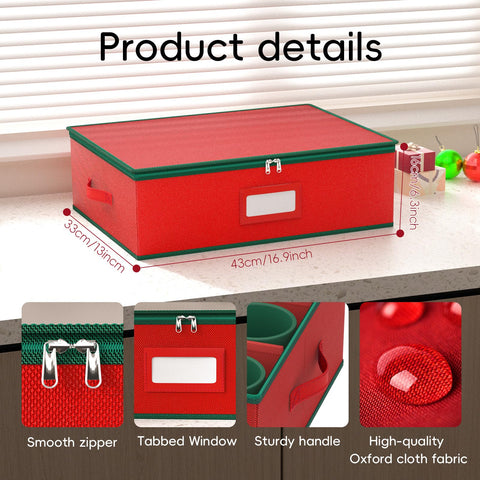 VERONLY mug storage box stackable design keeps cabinets organized during the holidays.