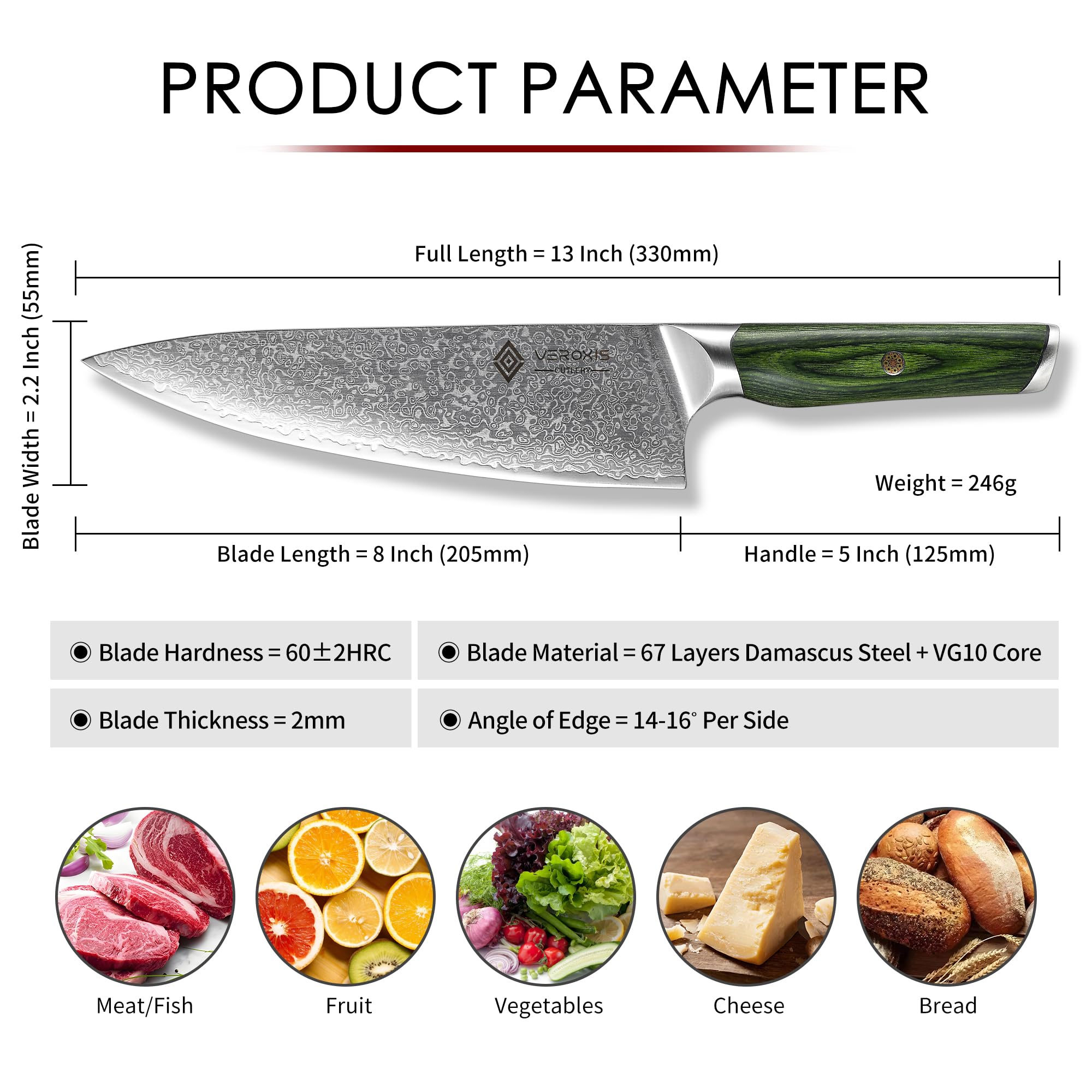 Real Damascus blade pattern showcasing authentic craftsmanship