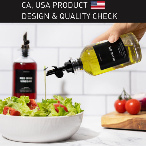 Verspace 40 labels organize oils, sauces, and syrups.