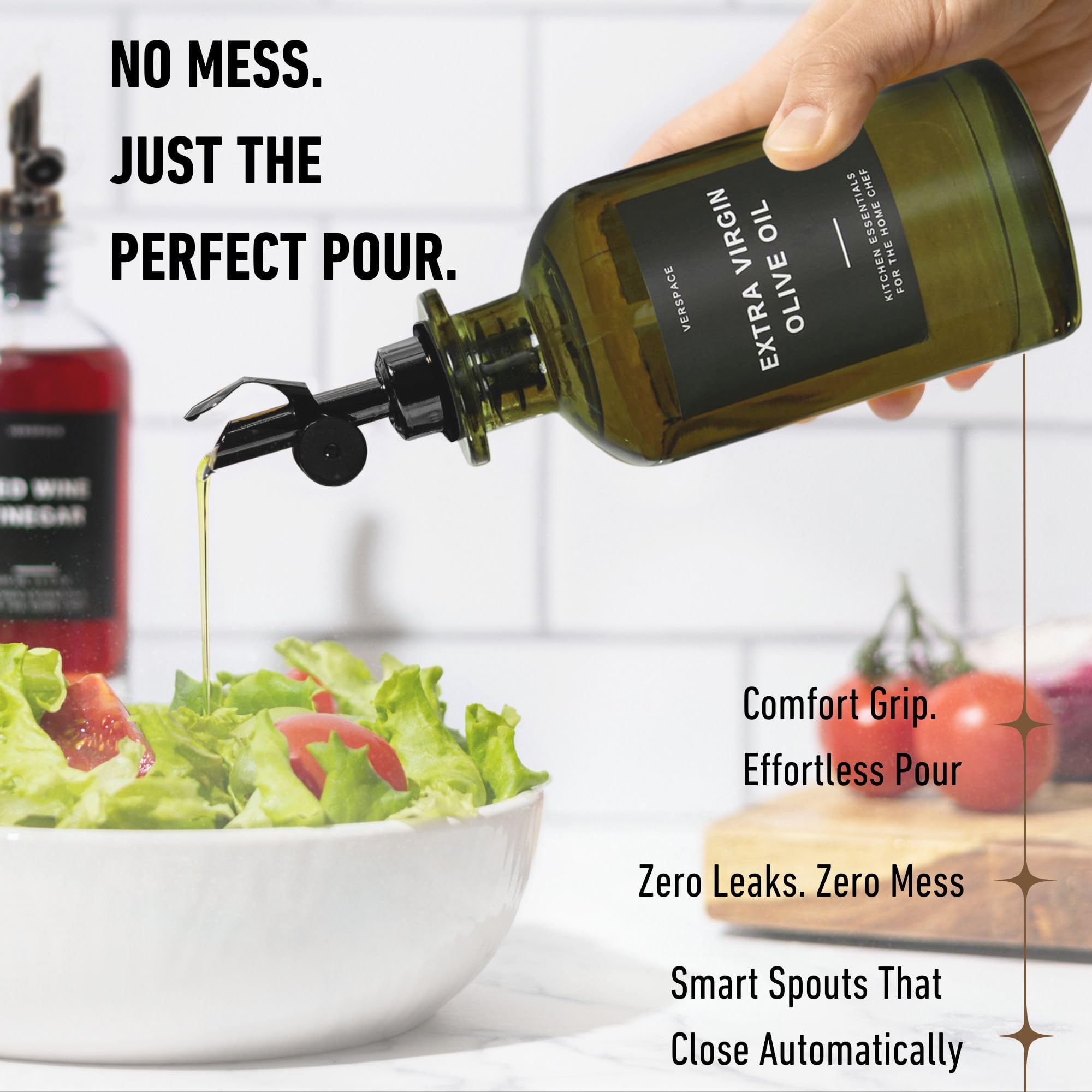 Verspace includes funnel for easy filling without spills.