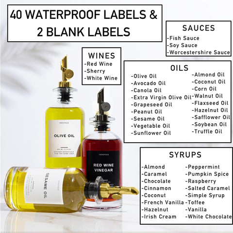 Transparent glass from Verspace lets you monitor contents at a glance.