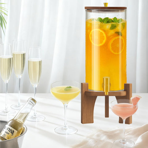 Verssure round stand setup ideal for home bars and parties.