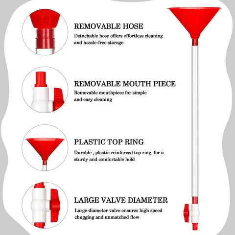 Vertintong 2 ft kink-free tube for easy party drinking