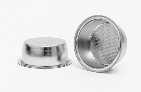 VeryBarista IMS Precision DL2TH26E basket closeup highlighting 499 holes for even extraction.