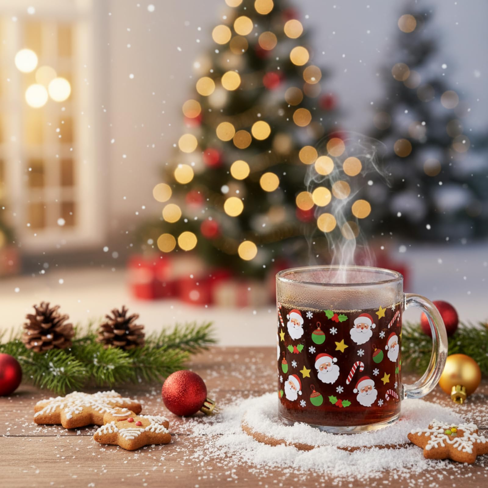 Vesici mug set packaging showcases gift-ready holiday tableware