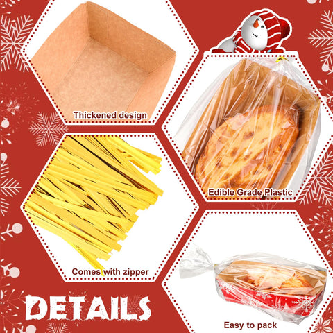Vesici clear bread bags for wrapping and gifting baked treats