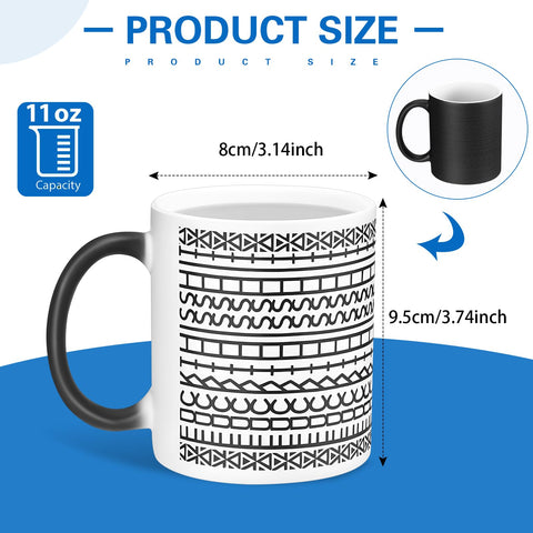 Vesici hidden-message mug reveals patterns as a beverage heats