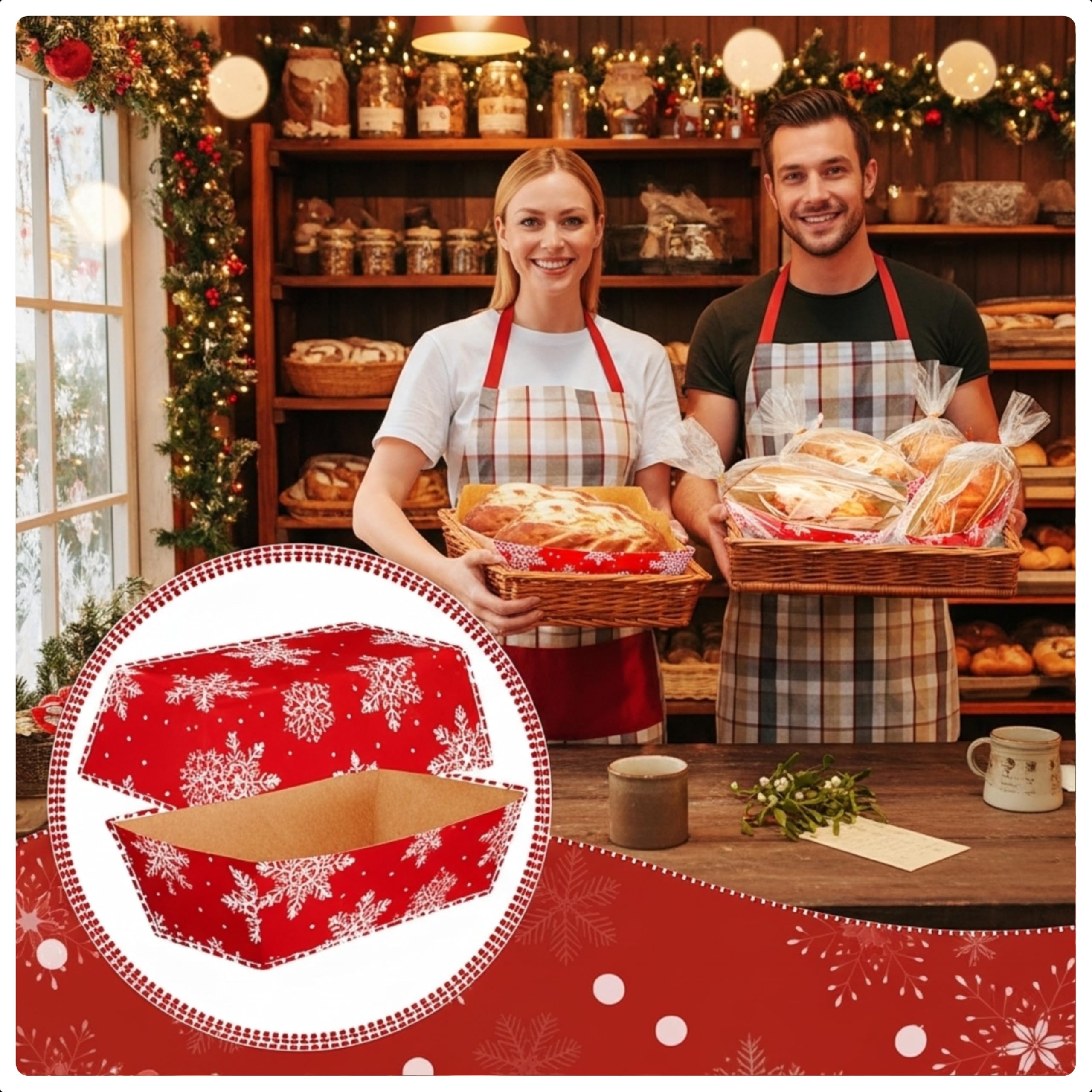 Vesici snowflake pan design adds festive charm to winter bakes