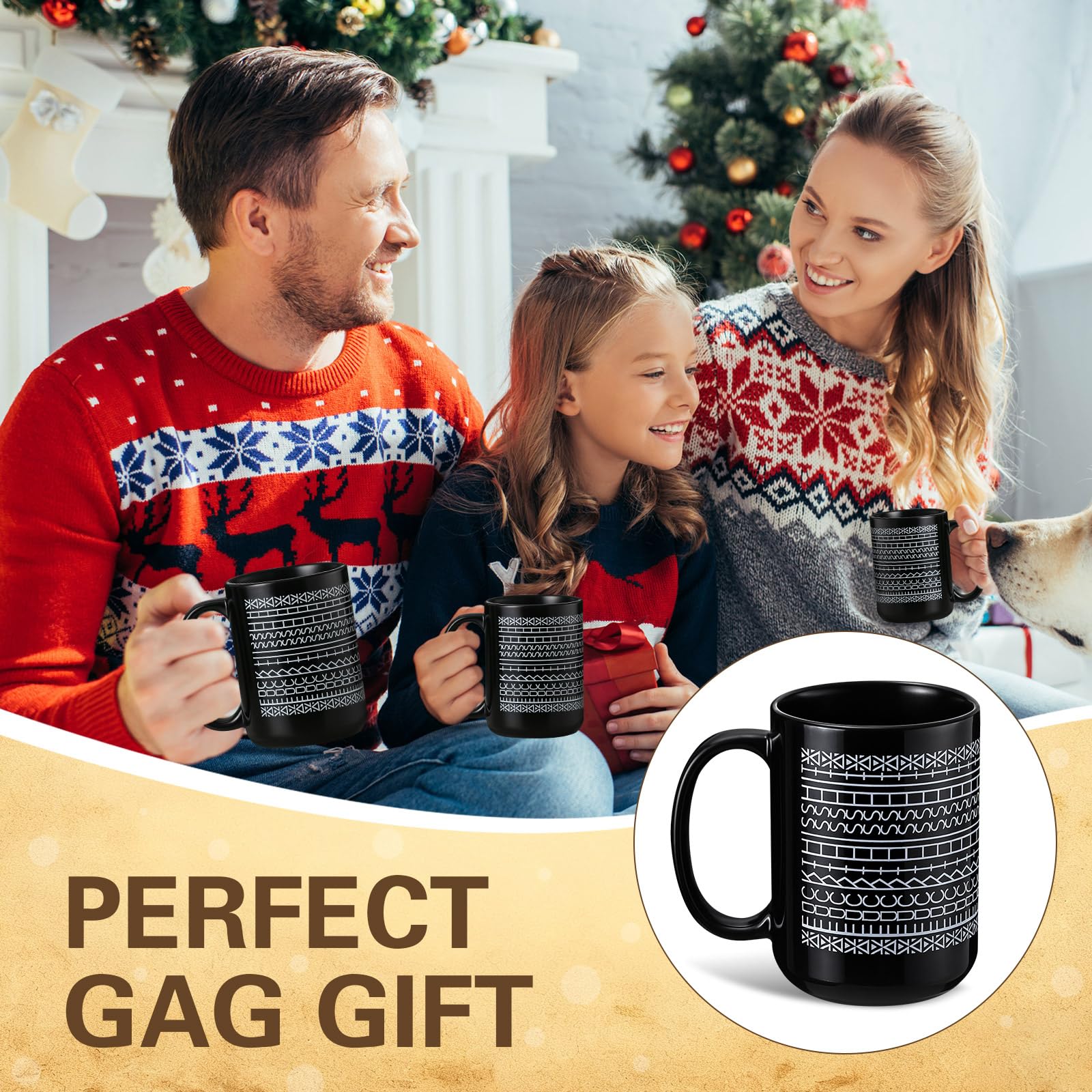 Vesici gift-ready mug suitable for birthdays, holidays, and office celebrations.