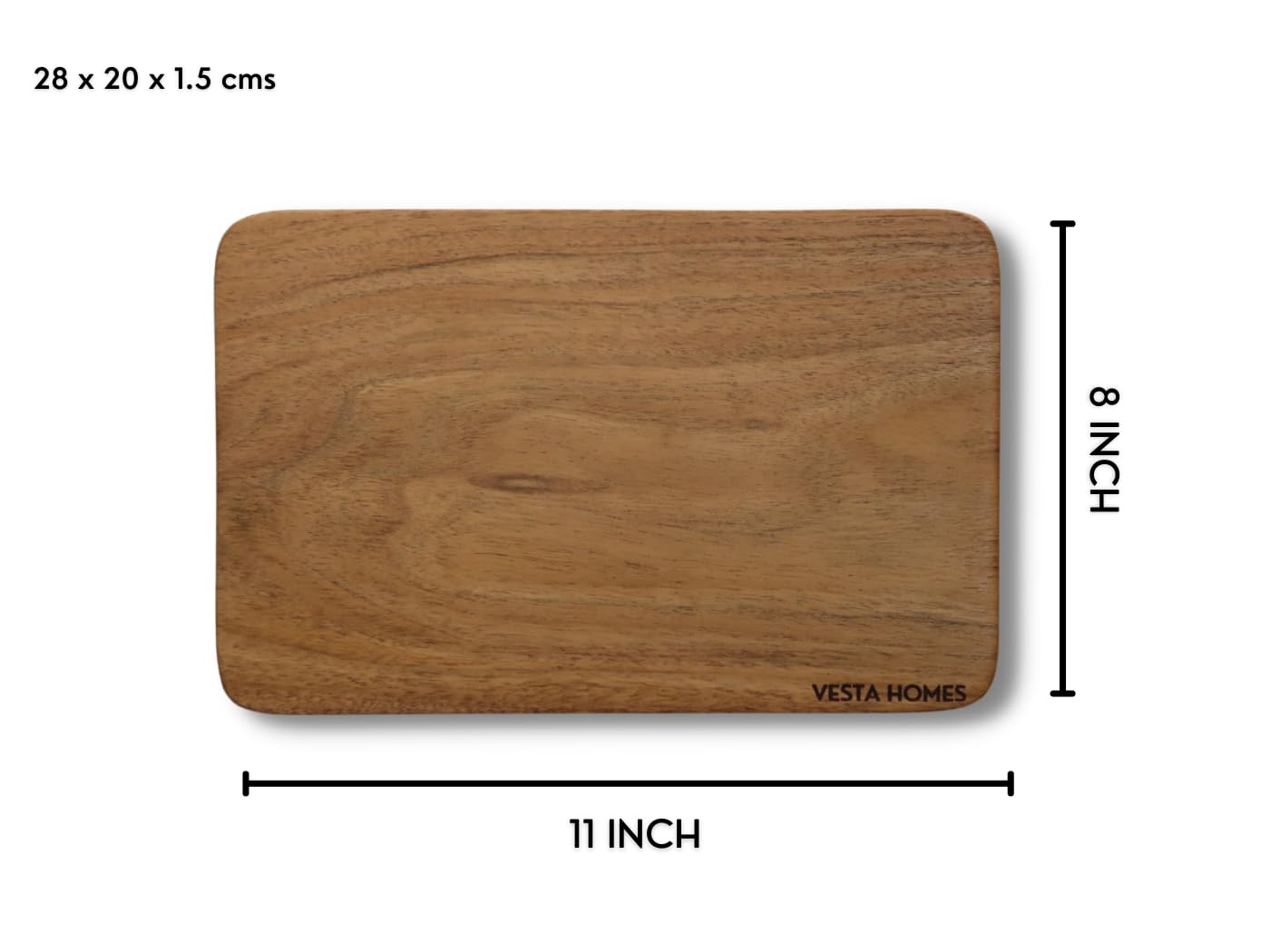 Vesta Homes acacia board natural grain enhances kitchen aesthetics