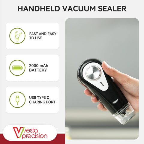 Vesta Precision USB-C rechargeable battery enables convenient charging anywhere.