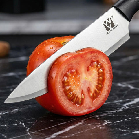 Vestaware ergonomic handle close-up shows non-slip grip and control