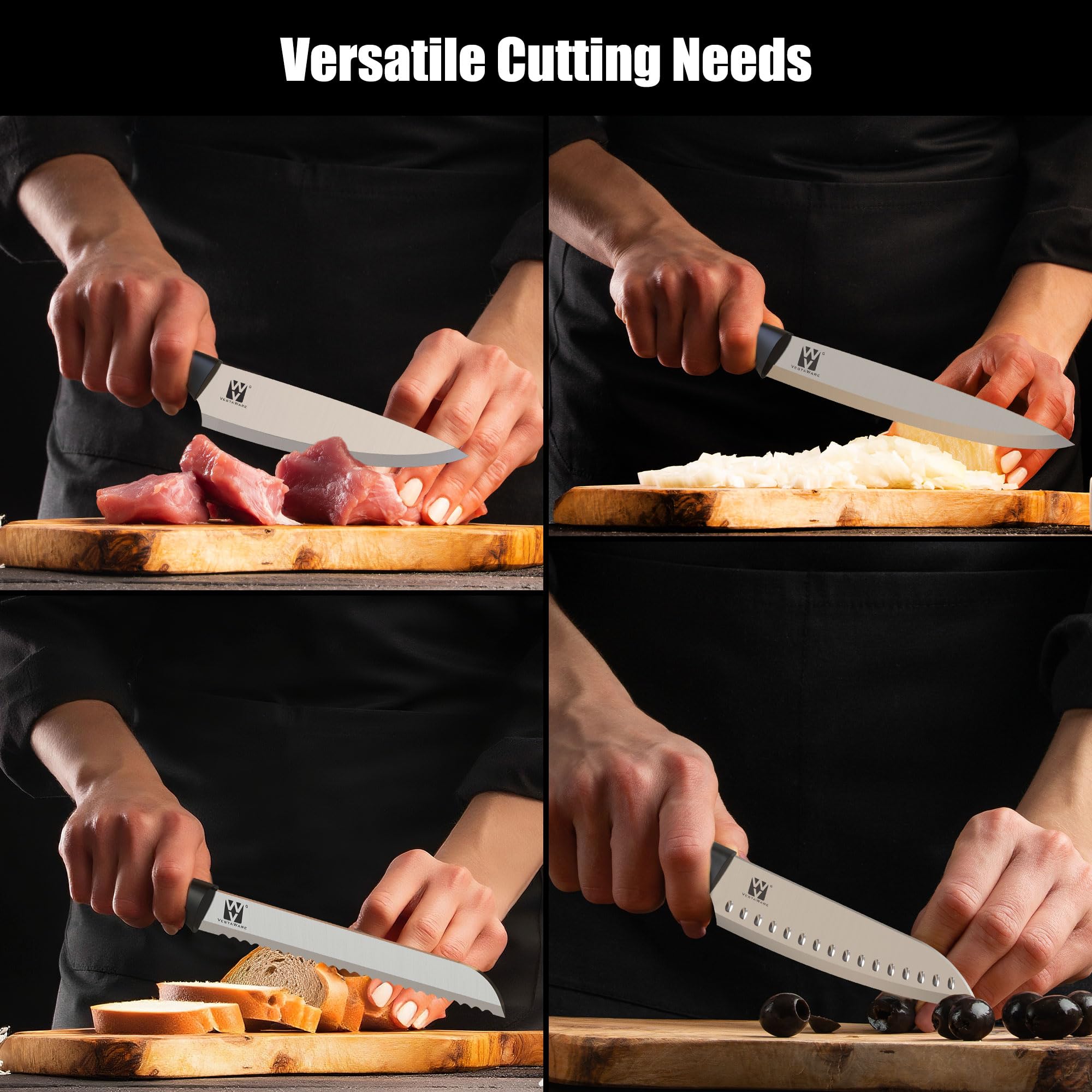 Vestaware Santoku knife for precise chopping