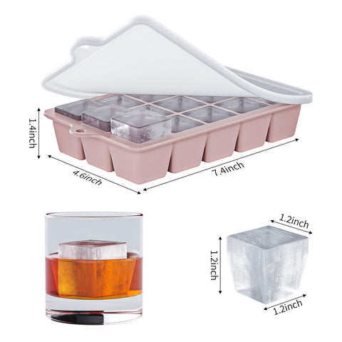 Vethwal ice cube tray removable lids for hygienic storage and less dilution.