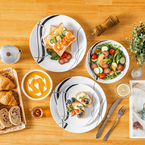 VEWEET Fiona microwave-safe dinnerware for quick reheats