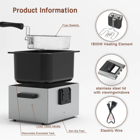 Vexon three-basket system enabling separate frying of multiple foods.