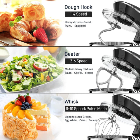 Vezzio non-slip suction cups keep the mixer steady during operation.