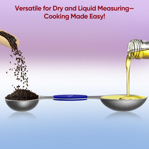 vfuni spoons lay flat to prevent spills during prep.
