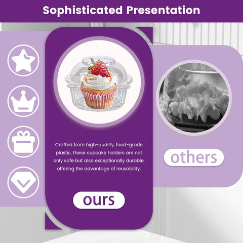 VGOODALL clear presentation; crystal clarity enhances display of treats.