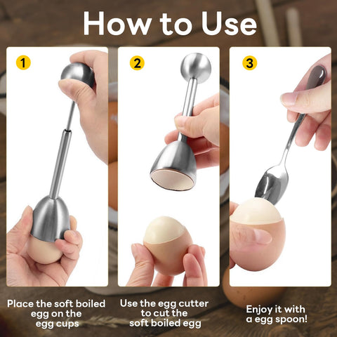 Vibedor ceramic egg stands provide stable, elegant holders