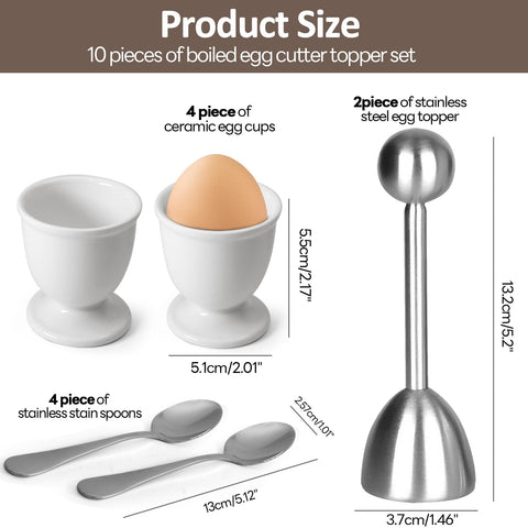 Vibedor stainless spoons ideal for dipping sauces and eggs