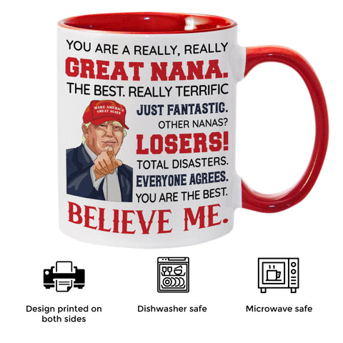 Viberty Nana family gift idea mug for grandma