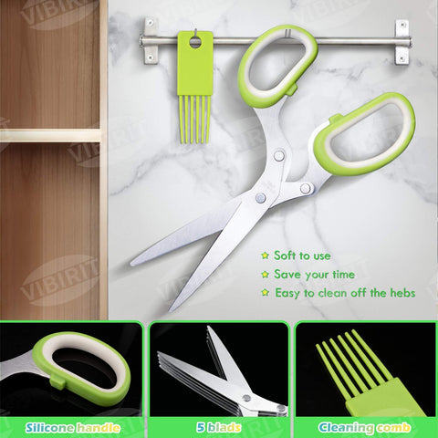 VIBIRIT VlBlRlIT2025 stainless steel kitchen scissors stay sharp and rust-resistant