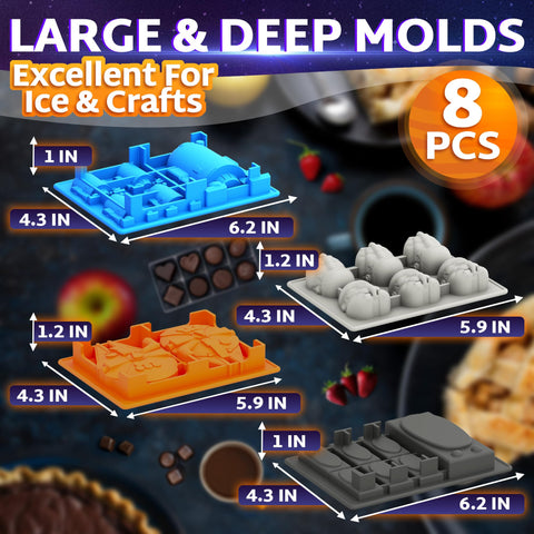 Vibrant Kitchen galaxy candy molds help craft colorful confections at home.