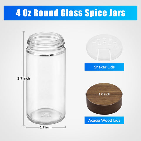 VIBRATITE jars with 2-in-1 shaker lids for powder and herbs.