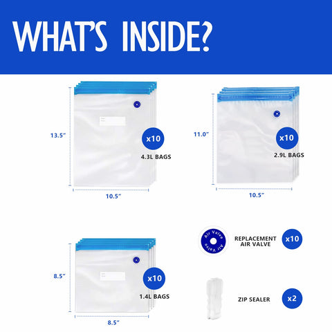 VICARKO double zipper seal demonstrates airtight protection for stored foods
