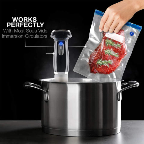 VICARKO freezer-safe bags withstand cold and gentle heat up to 100°C