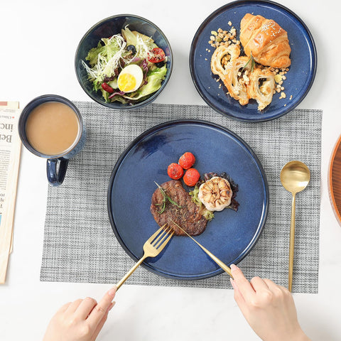 Dishwasher-safe Vicrays porcelain for easy cleanup after gatherings