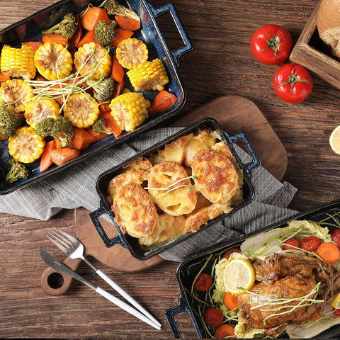 Vicrays oven-safe bakeware up to 500°F for versatile cooking
