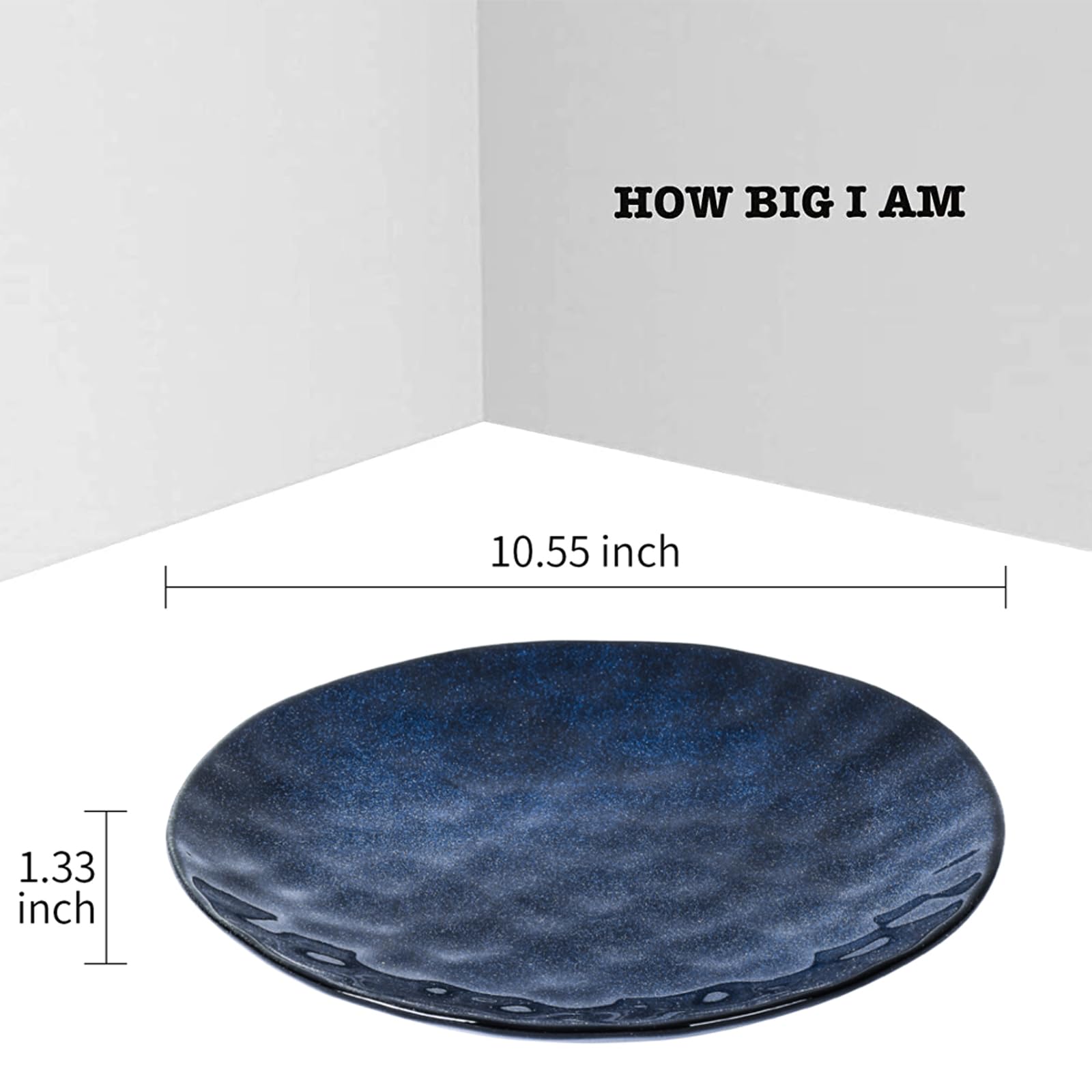 Vicrays blue glaze close-up shows elegant curves and shine.