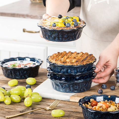 vicrays deep-dish mini pie plates six-pack for easy portions