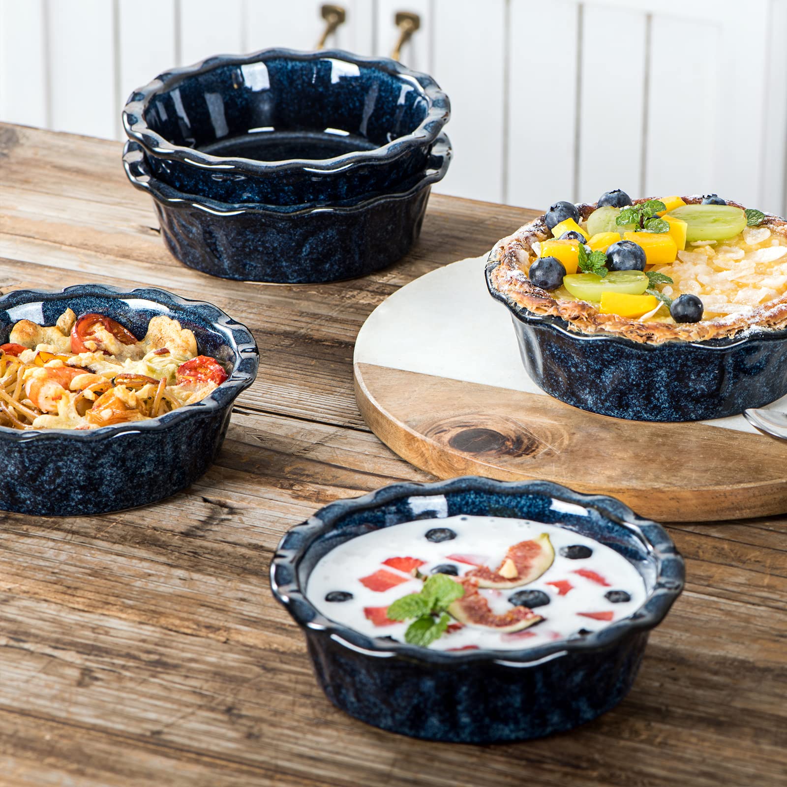 vicrays dishwasher-safe ceramic bake pan for convenience