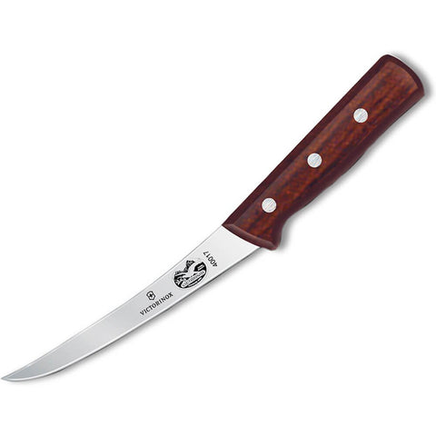 Victorinox 6-inch boning knife with curved blade and maple handle for precise bone work